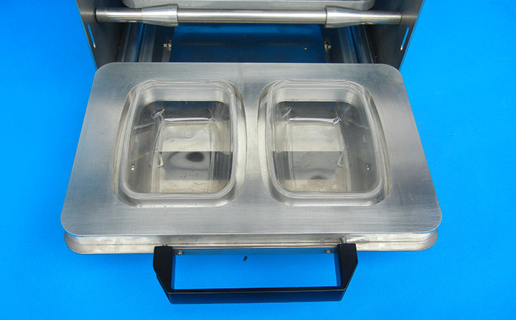 快餐饭盒一出二双盒电动封口机塑料盒底座模具