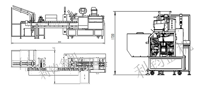 充电宝装盒机CAD尺寸图
