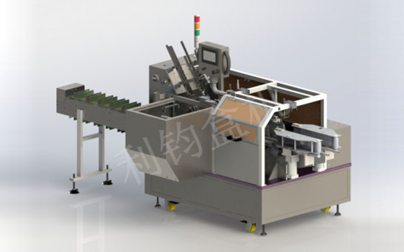 食品医药行业自动装盒机3D图