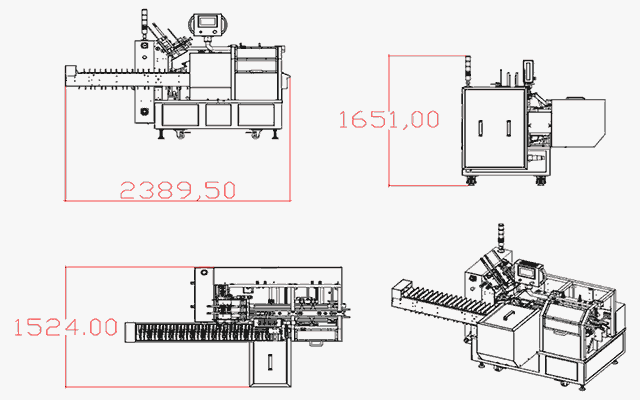 LY200-4自动装盒机尺寸图