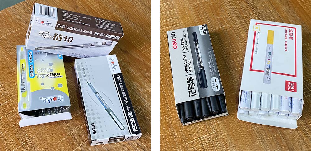 LY200-3自动装盒机机器装盒产品示例铅笔/圆珠笔/记号笔/白板笔/水彩笔
