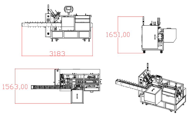 LY200-2标准型装盒机尺寸